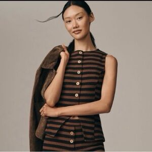 Maeve Structured Knit Vest